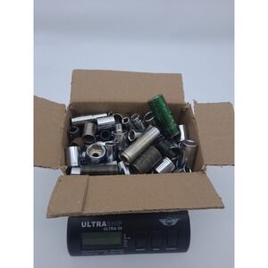 Box Lot Of 12lbs Retchet Miscellaneous Sockets Unsorted Standard Metric SAE